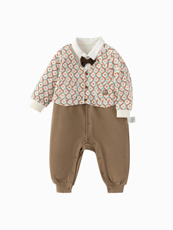 Balabala BABY BOY'S ROMPER (Coffee Hue)