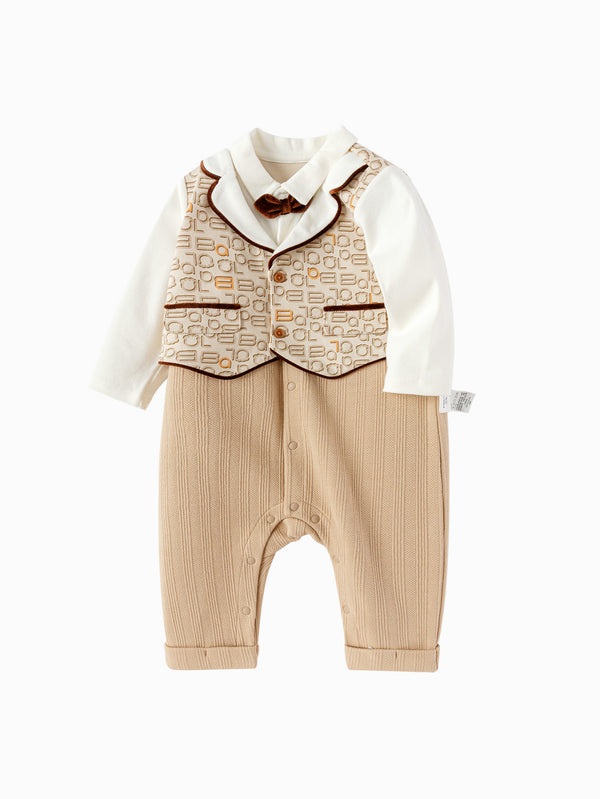 Balabala Baby Boy Outdoor Jumpsuit - Coffee Hue