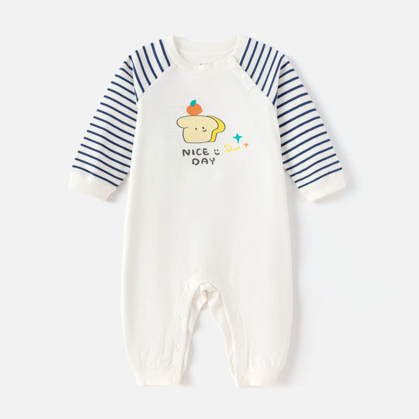 Balabala BABY BOY'S ROMPER (White Hue)