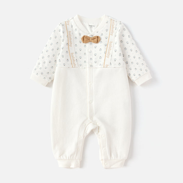 Balabala BABY GIRL'S ROMPER (White Blue Hue)