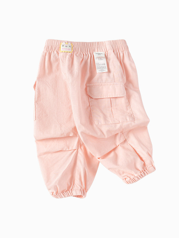 balabala Baby Girl Light Outdoor Style Woven Trousers