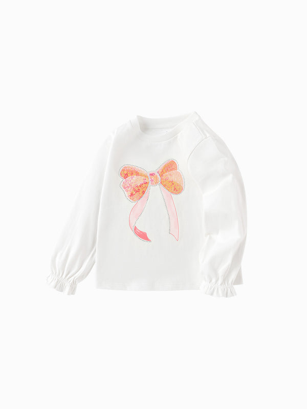 Balabala Toddler Girl Long Sleeve Knitted - Off-White