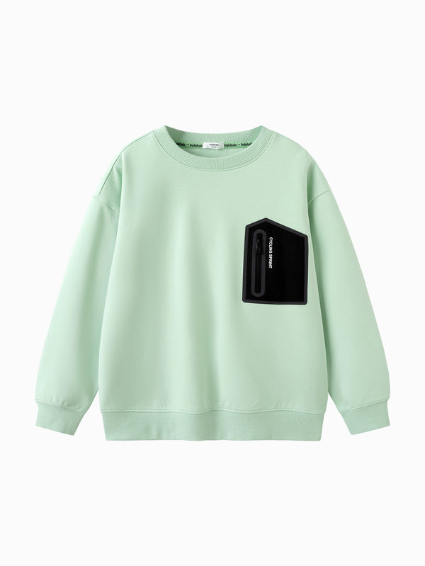 Balabala Kids Boy Long Sweater Shirt - Green Hue