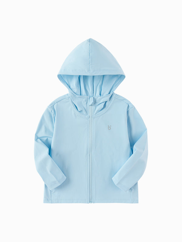 Balabala Kids Unisex Jacket - Blue Hue, Raw White & Light Gray