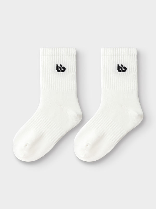 Balabala Kids Unisex Socks - White & Black