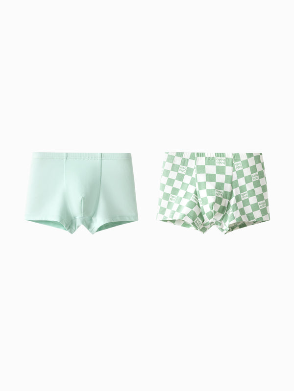 Balabala Kids Boy Underpants - Green Hue (2 Pieces)